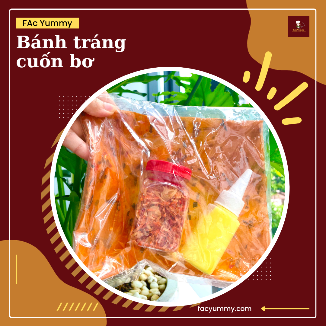 Bánh tráng cuốn bơ FAc Yummy