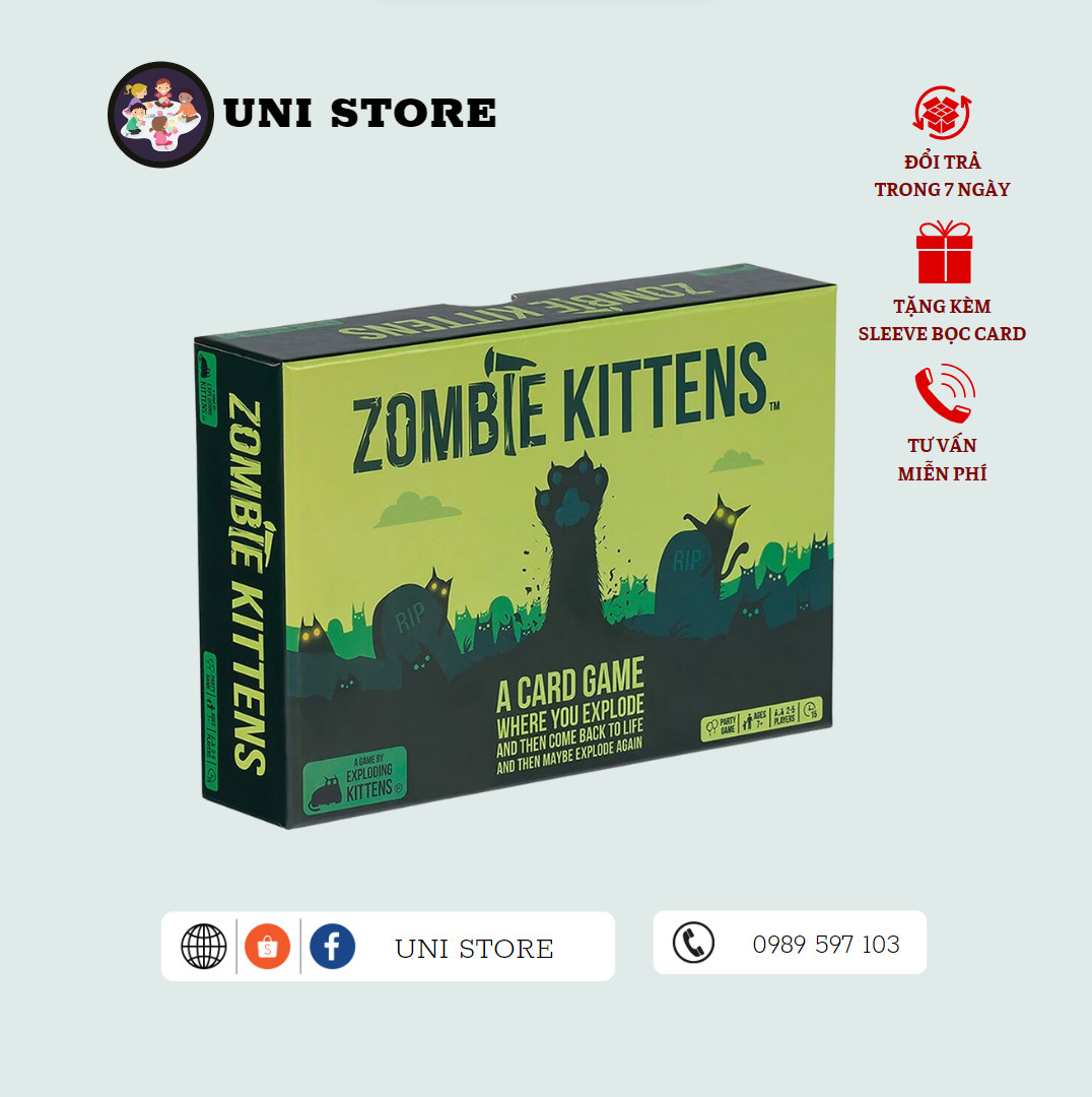 Mèo Nổ Việt Hóa - Board Game Nước Ngoài - 98 lá bài