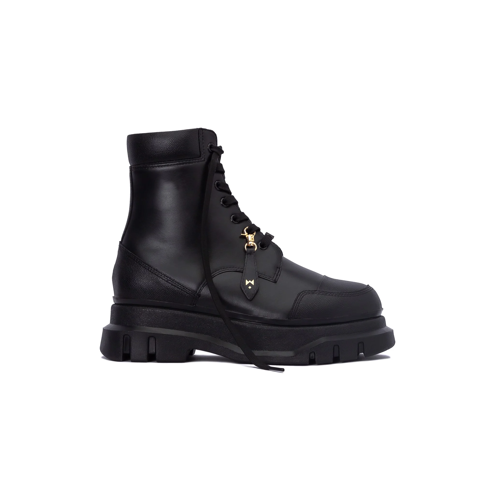 THE MARS WOLF MID COMBAT BOOT - BLACK