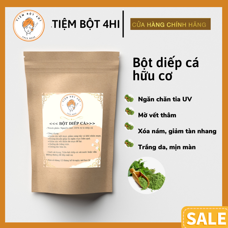 Bột Diếp Cá Hữu Cơ Tiệm Bột 4Hi