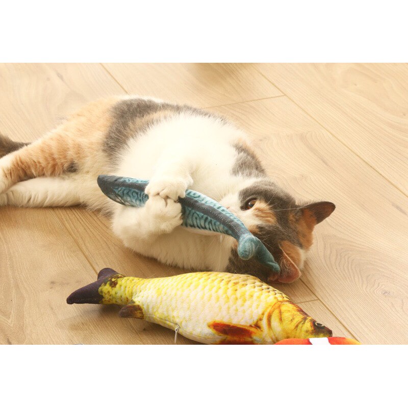Cá Nhồi Bông Catnip - Đồ Chơi Cho Mèo - 20cm
