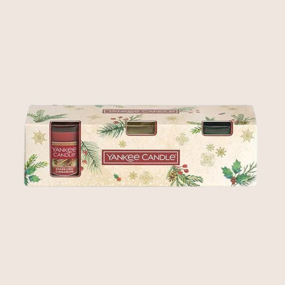 Set 3 nến Yankee Candle Minis Christmas