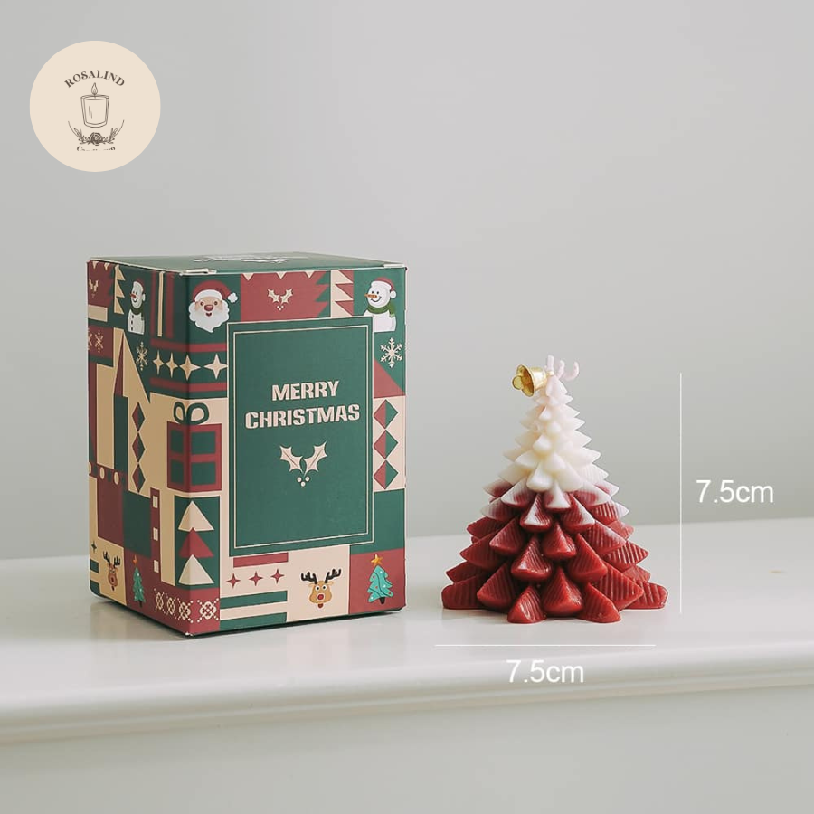 Nến thơm handmade hình cây thông