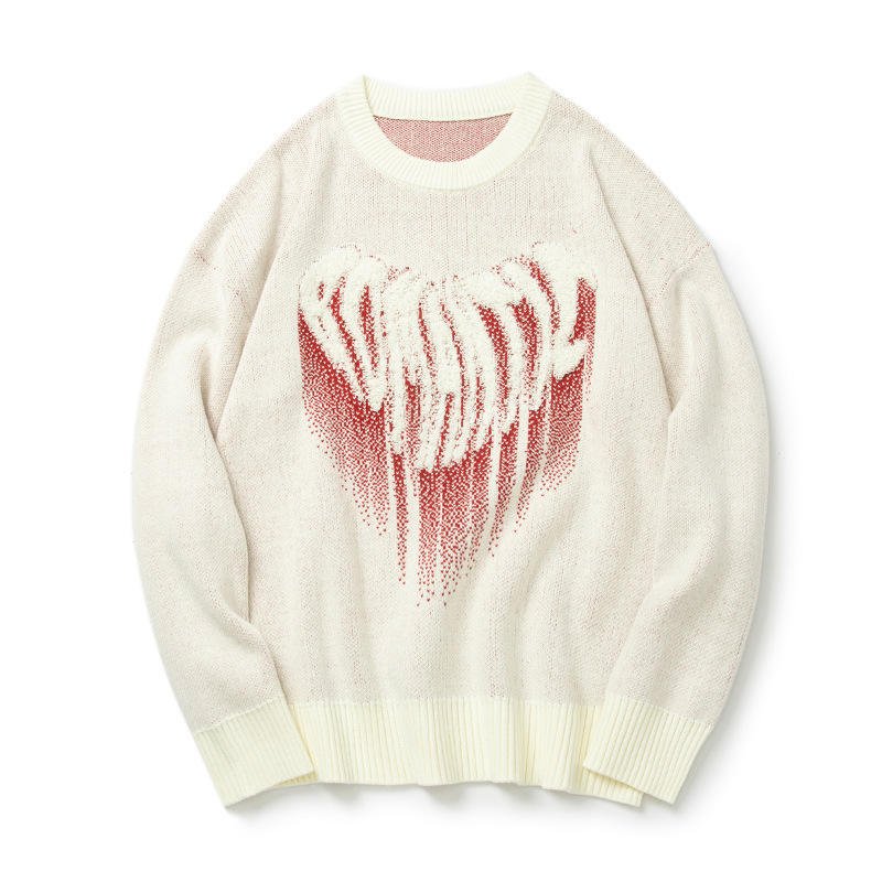 Sweater len in chữ