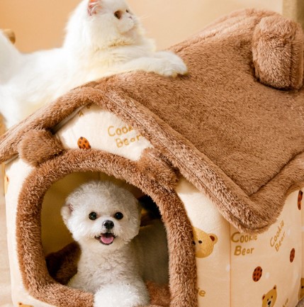 Nhà Nằm Gấu Hình Ngôi Nhà Siêu To cho Chó Mèo