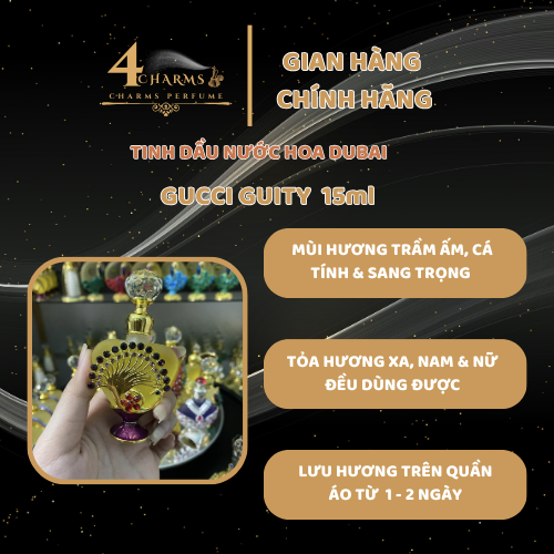 Tinh dầu nước hoa Dubai mùi GUCCI GUITY 15ml