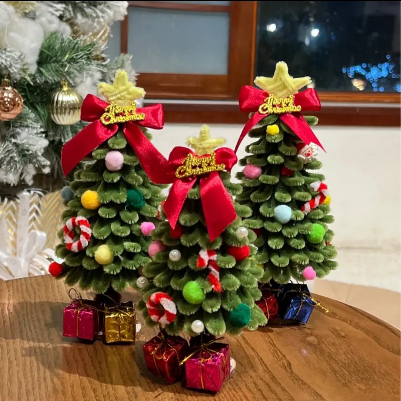 Cây Thông Noel Bằng Kem Nhung [Set tự làm]_Xì Trum Handmade