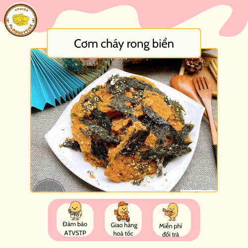 Cơm Cháy Rong Biển Đồ Ăn Vặt Floraattire Hộp 300gr