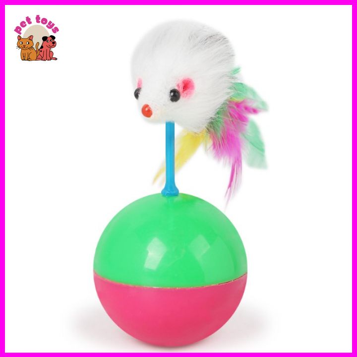 Bóng lật đật gắn chuột cho mèo