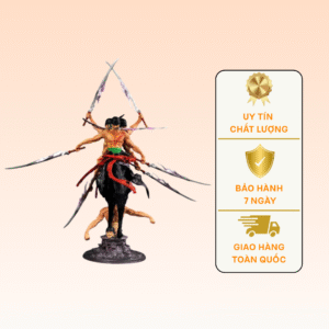 Mô Hình Zoro 3 đầu 6 tay dáng đứng có base