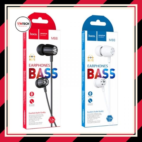 Tai nghe dây nhét tai Hoco M88