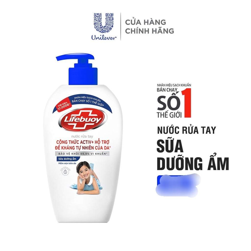 Nước Rửa Tay Lifebuoy Than Hoạt Tính Và Bạc Hà Chai 180g
