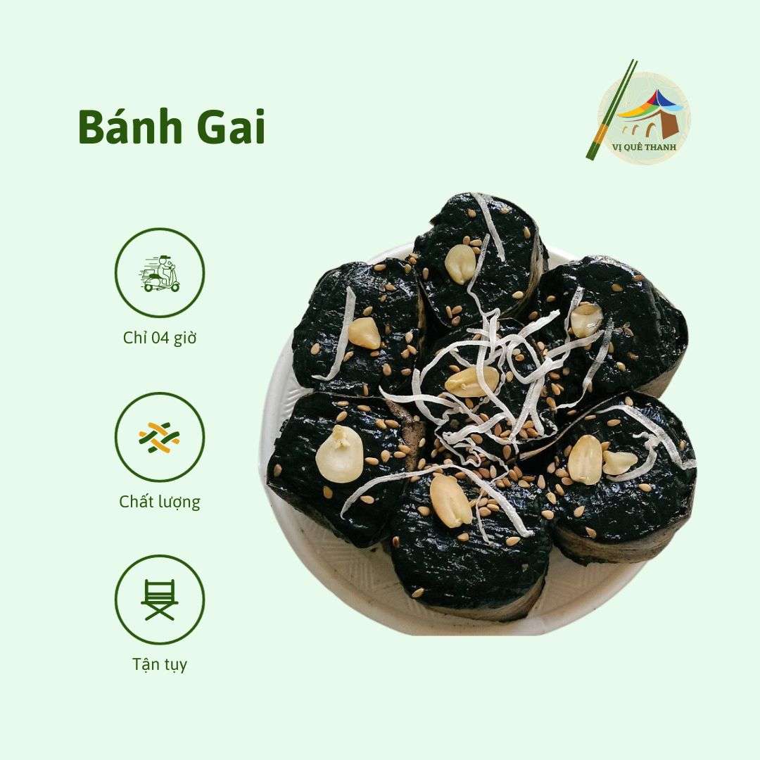 Bánh Gai Tứ Trụ Đậu Cốt Dừa