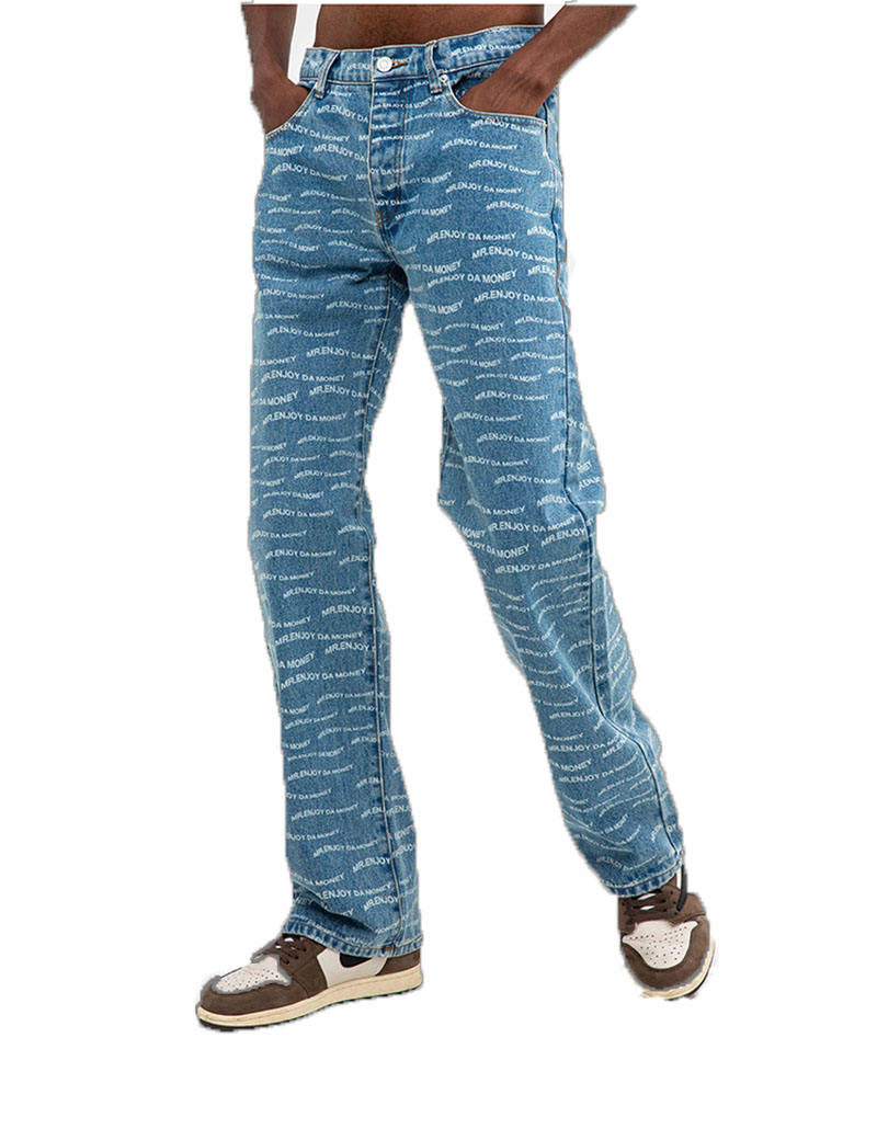 Quần Jean Nam Họa Tiết Sóng "TDN5"