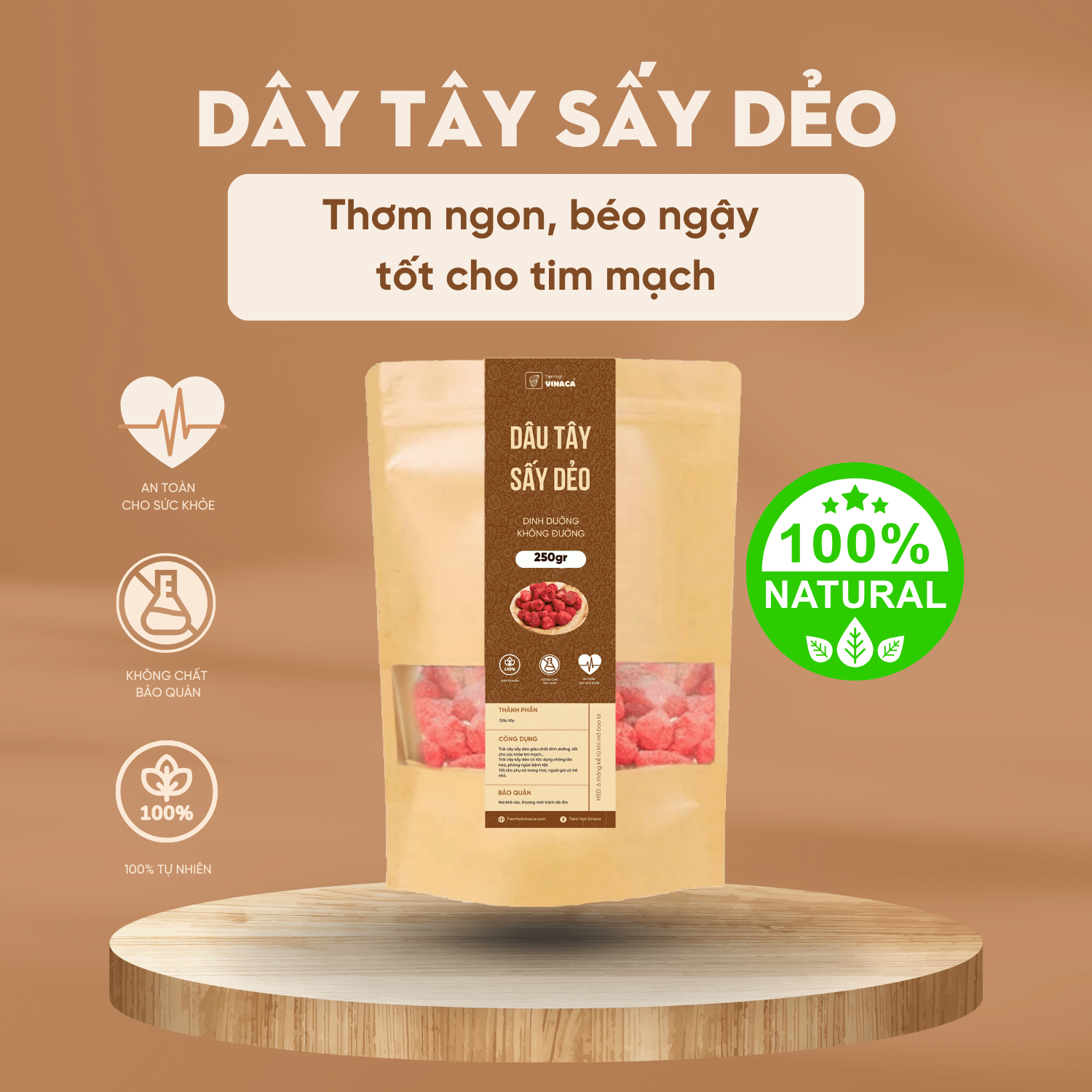 Dâu tây sấy dẻo dinh dưỡng loại 1