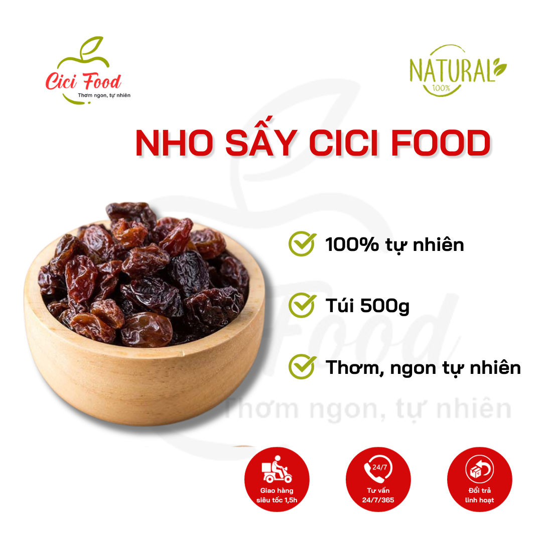 Nho sấy ngon ngọt