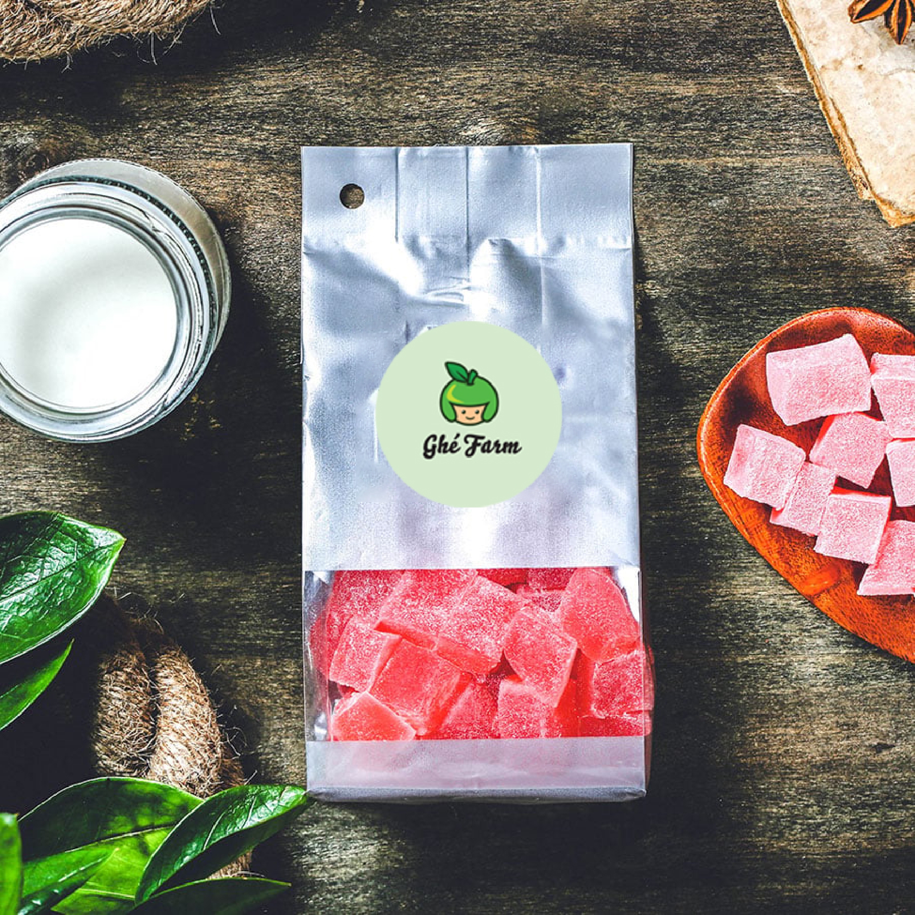 Kẹo hương dâu tây dẻo 1 bịch/ 180g