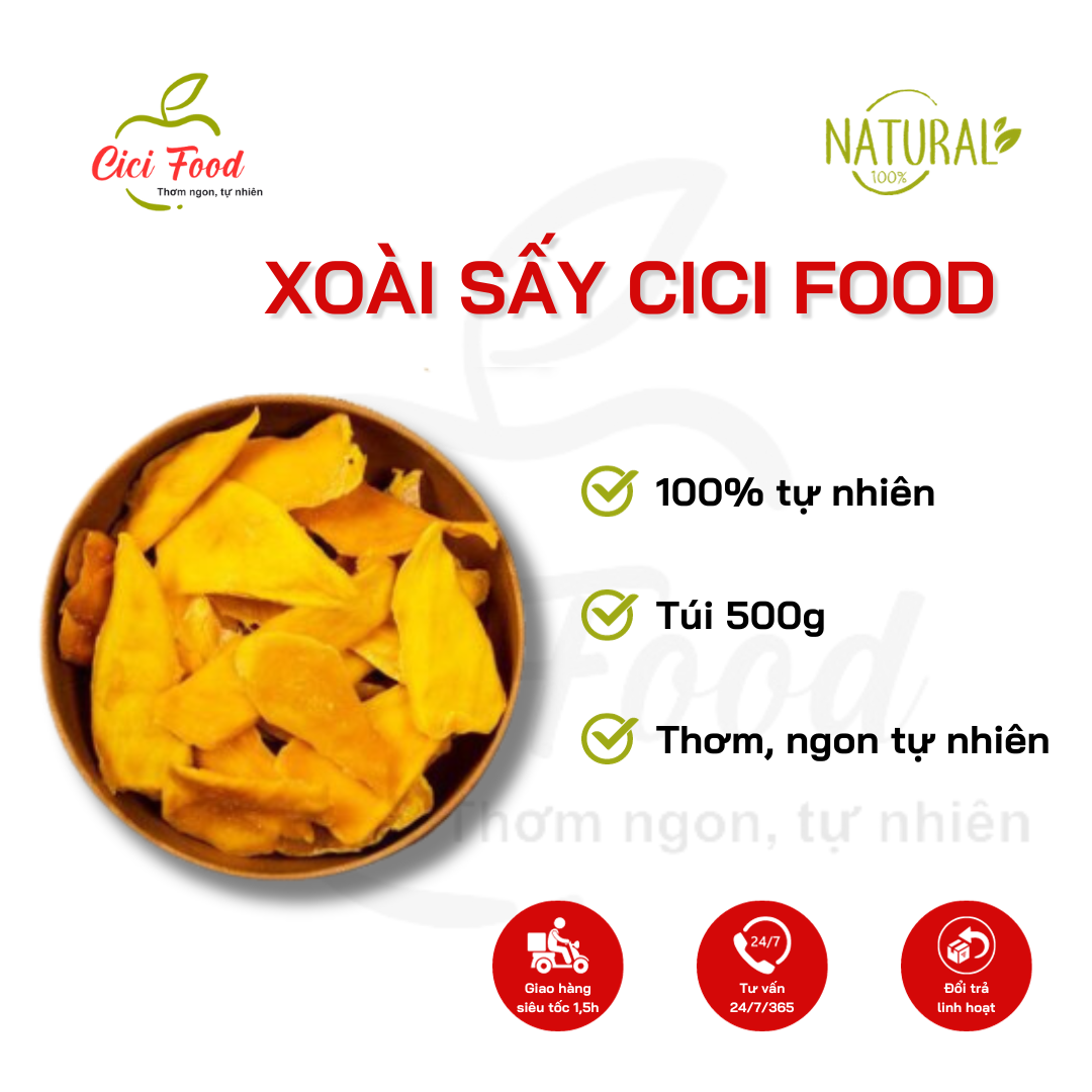 Xoài sấy dẻo thơm ngon
