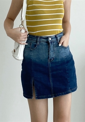 Chân váy jean basic phù hợp học sinh sinh viên