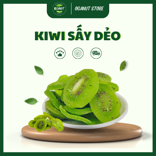 Mứt Kiwi Sấy Dẻo Chua Ngọt Oganut 150g
