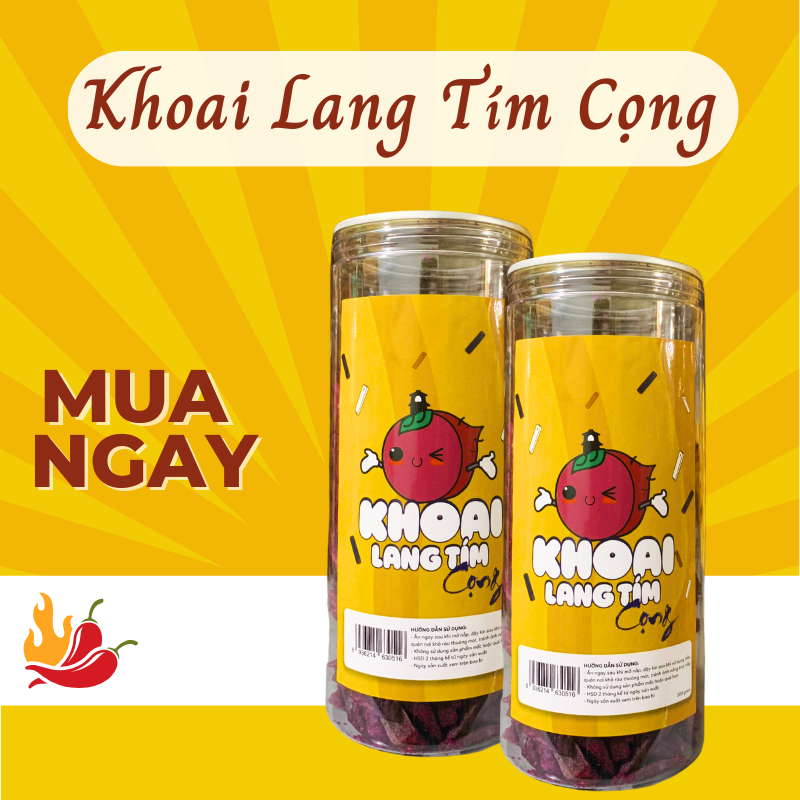 Combo 2 khoai lang tím cọng