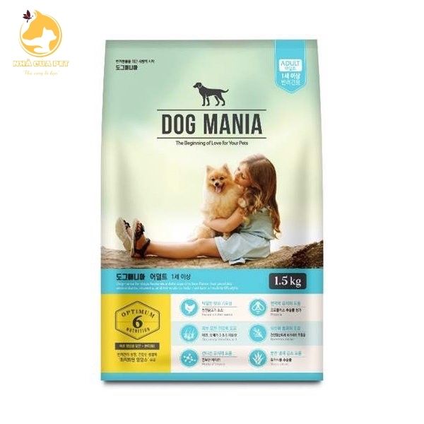 Thức ăn hạt DOG MANIA ADULT 2,4KG cho chó trưởng thành