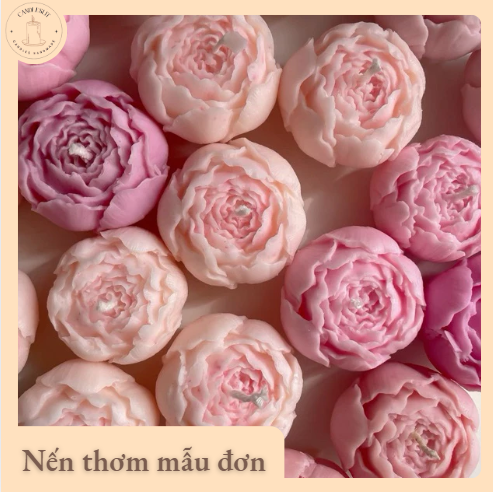Nến Thơm Hoa Mẫu Đơn CANDLESLIT - Nến Thơm Hoa Mẫu Đơn Nghệ Thuật Tự Nhiên