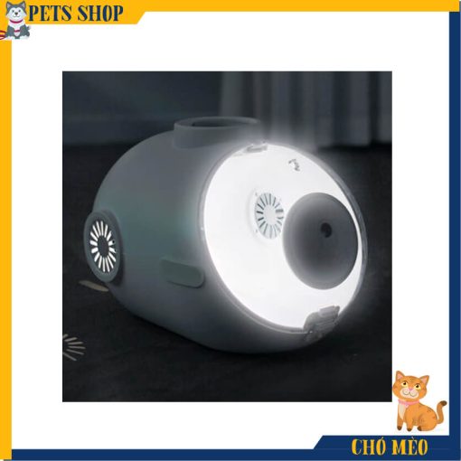 Lồng vận chuyển chó mèo phi thuyền có đèn và quạt