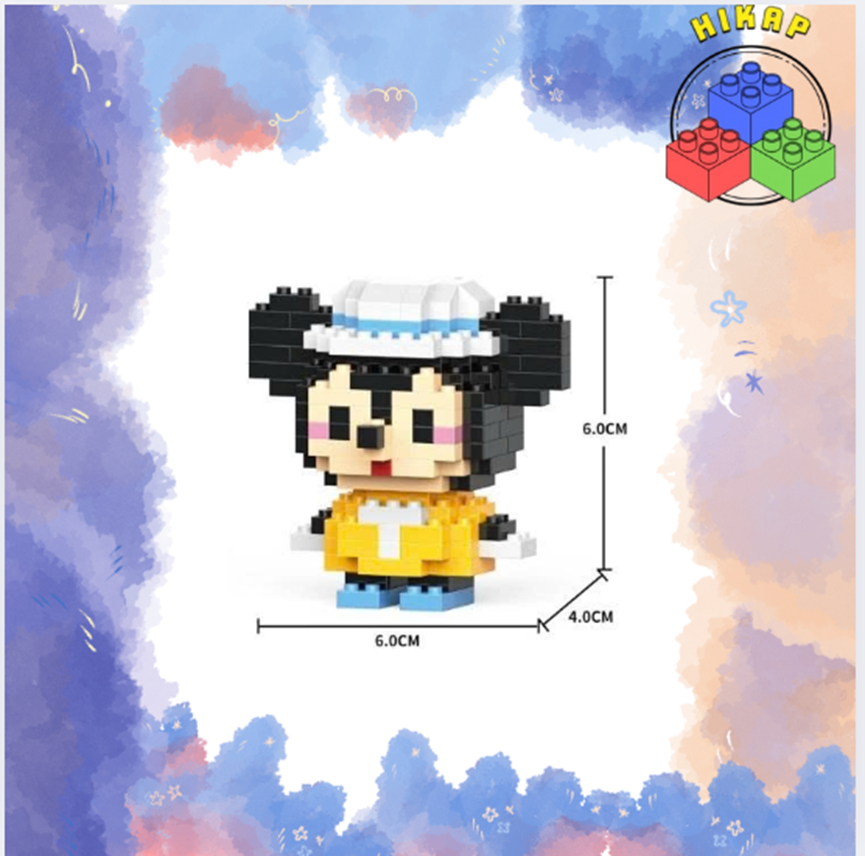 Mô hình đồ chơi lắp rắp Minnie Mouse nam của Hikap