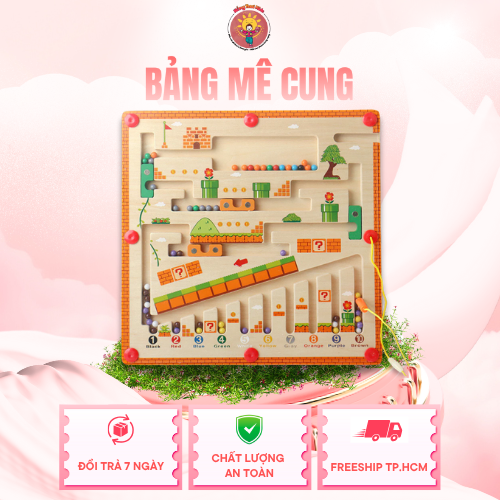 Bảng Mê Cung Gỗ Nắng Tươi Kids - Montessori, Phát Triển Trí Tuệ