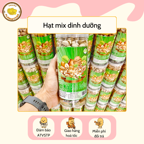 Hạt Mix Dinh Dưỡng Đồ Ăn Vặt Floraattire Hộp 500gr