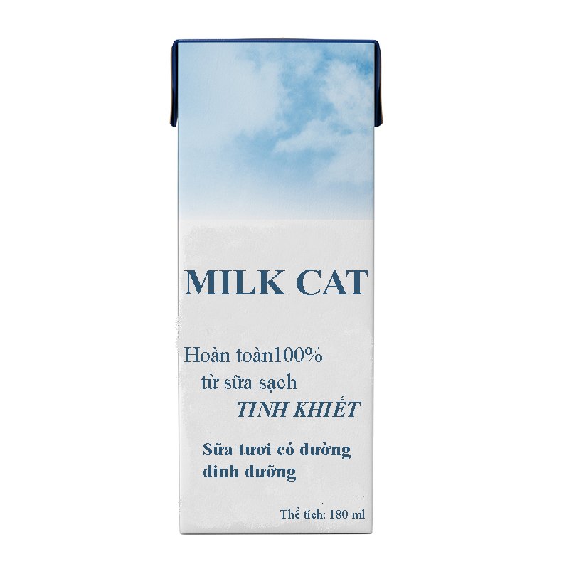 Sữa tươi Meo Milk có đường 180ml