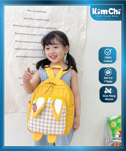 Balo Đi Học Họa Tiết Hoạt Hình Dễ Thương Cho Bé Gái