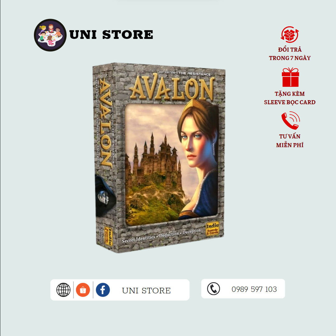 Avalon Sứ Mệnh Hiệp Sĩ - Board Game Nước Ngoài - 34 lá bài