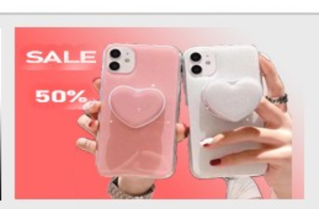 Ốp Lưng Nhũ Iring Trái Tim