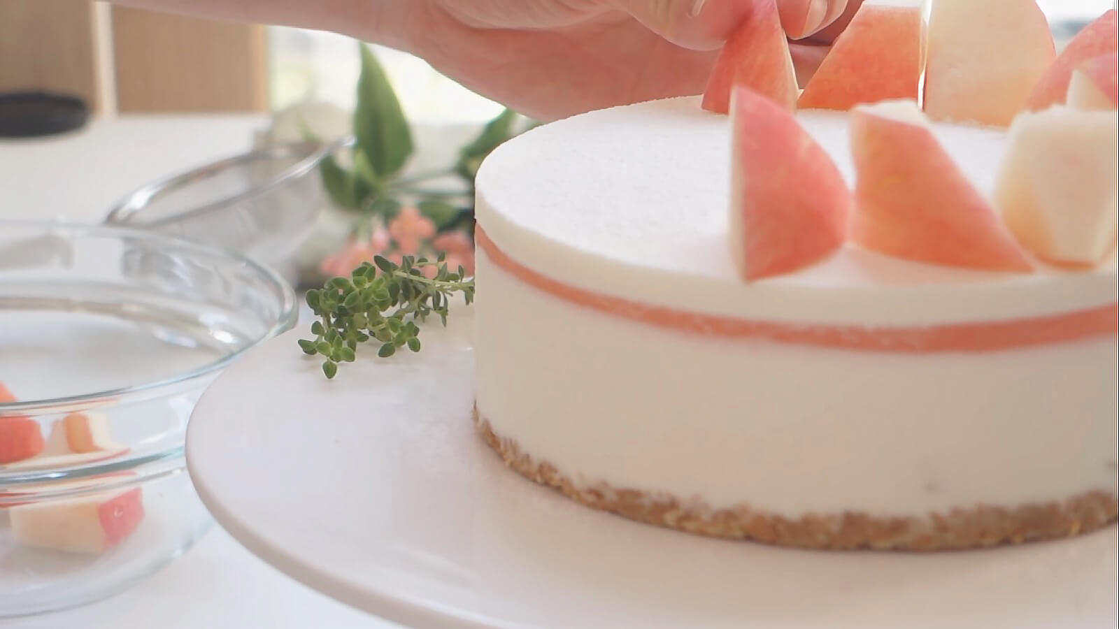 Bánh Cheesecake vị đào