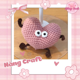 Móc khóa Nàng Craft hình trái tim dễ thương