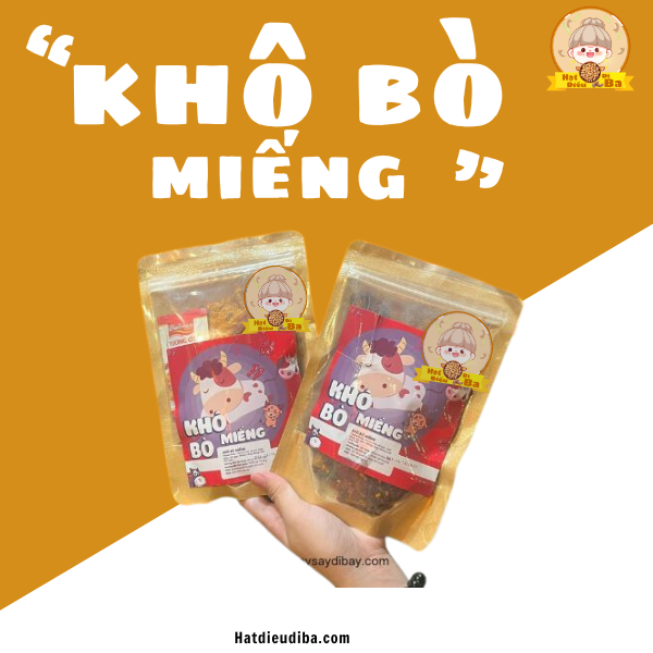 Khô Bò Miếng Dì Ba, 200gr - Vị ngon nhà làm