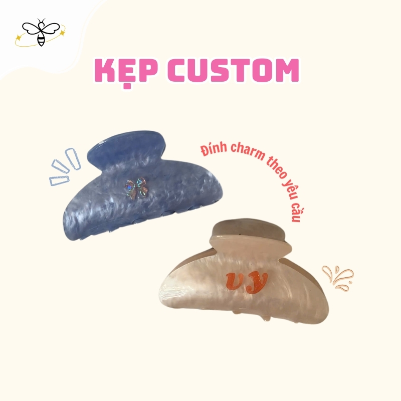 Kẹp custom theo tên, sở thích - Phụ kiện nhà Ong