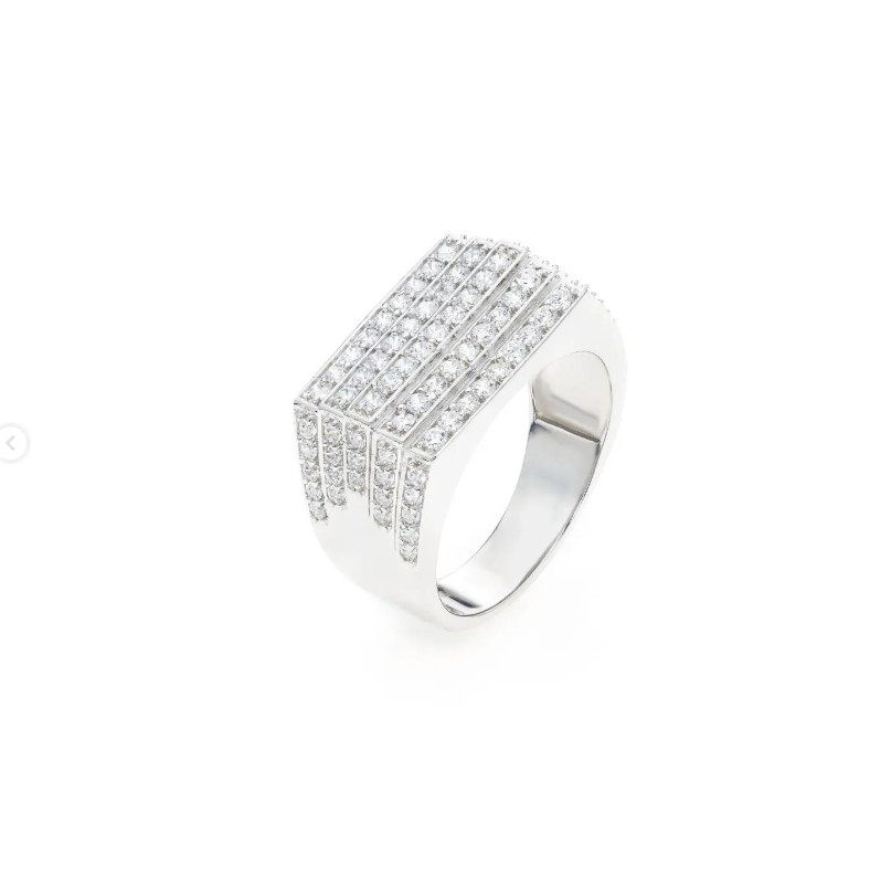 NHẪN MẶT CHỮ NHẬT FULL ĐÁ