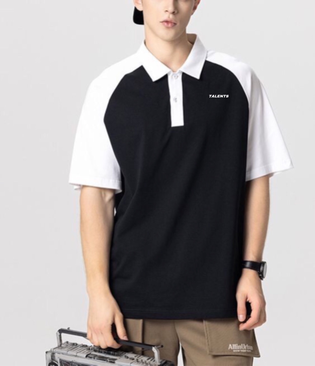 Áo thun Talents Polo Black EC33425