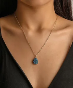 Dây chuyền mặt đính đá