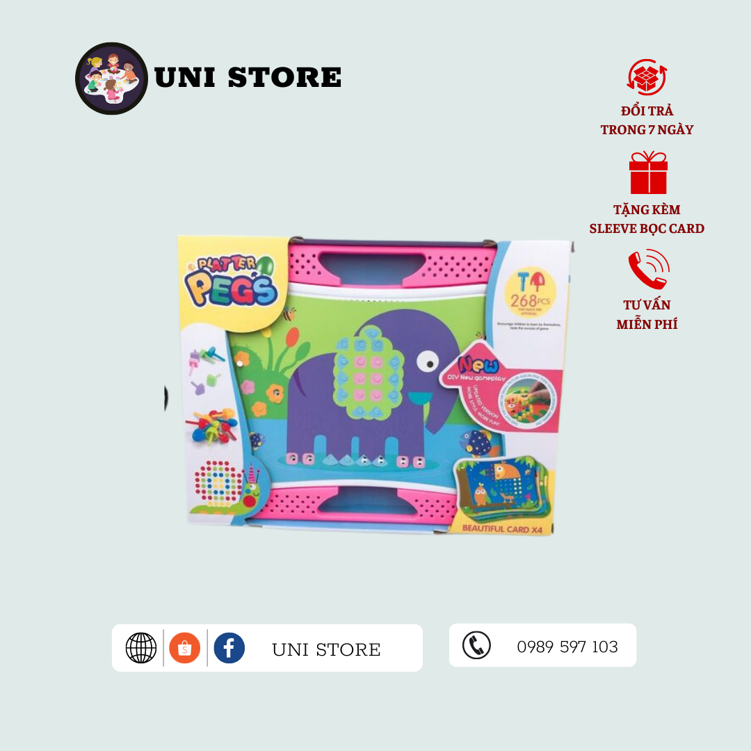 Đồ Chơi đính Tranh - Board Game Giáo Dục