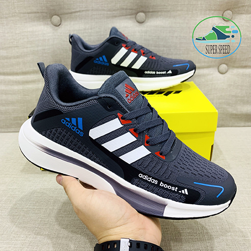 Adidas 8681 Ghi Kẻ Trắng SF