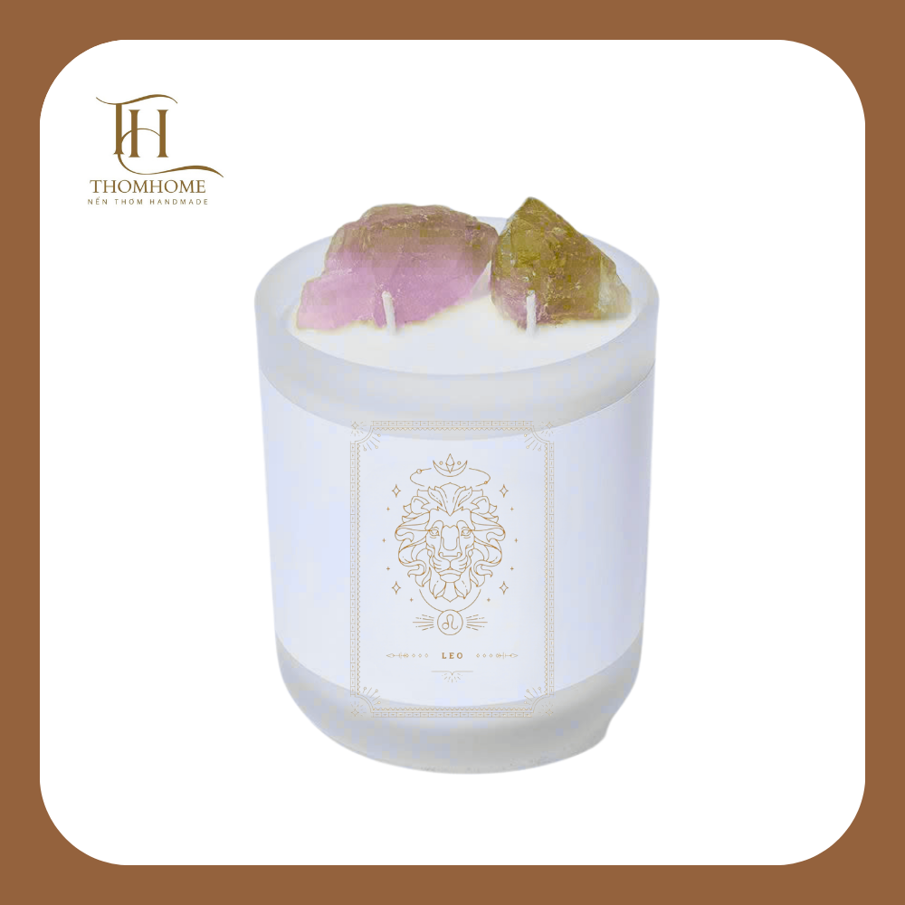 Bộ Sưu Tập Zodiac Candle Nhà Thơm Home – Cung Sư Tử – Hương Cam Chanh 100 gram