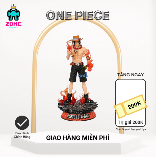 Mô Hình Portgas D. Ace của onepiece dùng để trang trí phòng stream, phòng ngủ,v.v