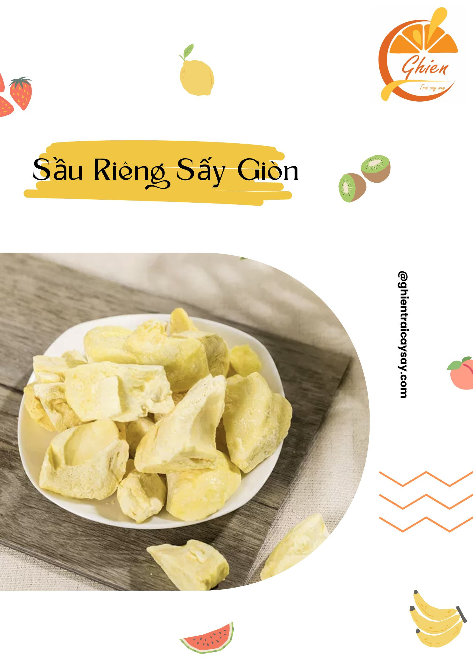 Sầu riêng sấy giòn, 180g, bịch