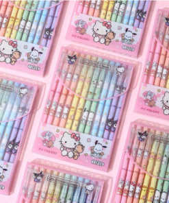 [XOÁ ĐƯỢC] Bút viết mực gel xanh ngòi 0.5mm xoá được mực hoạt hình Sanrio Kuromi Melody Cinnamoroll Kitty Pochacco
