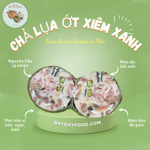 Chả da ớt xiêm xanh