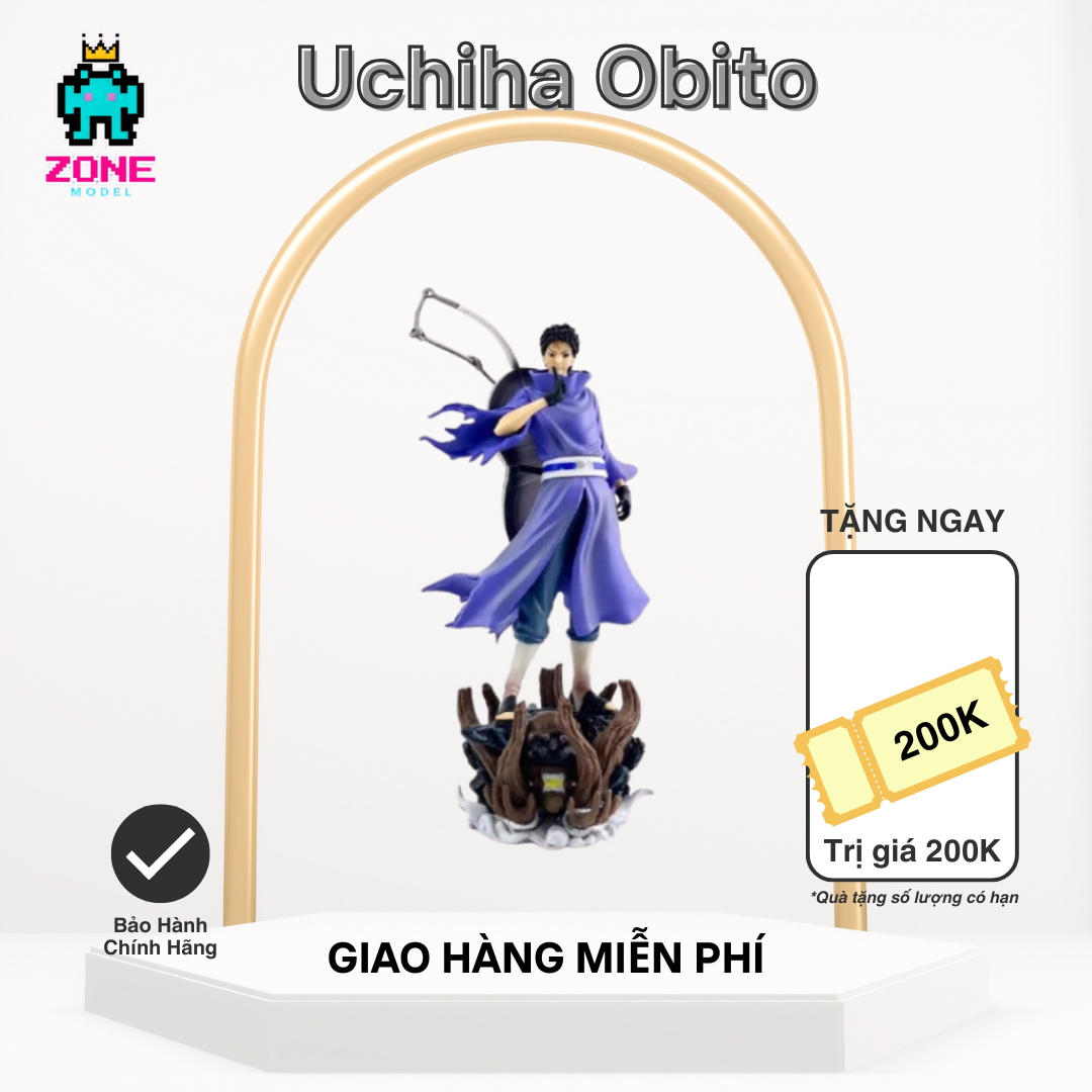 Mô hình Uchiha Obito đứng trên Dị ma thần tượng
